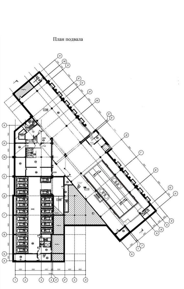 Планировка офиса 500-11 595.8 м², 1 этаж, Административное здание «г Москва, Витте аллея, 1»